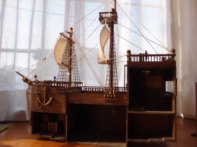 帆船模型風ドールハウス