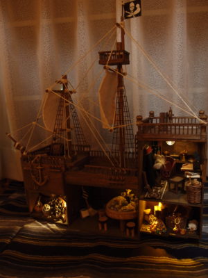 夜の海賊船