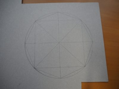 八角形の図案の描き方